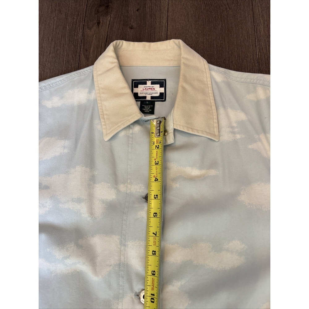 Vintage Ralph Lauren Naval Supply AOP Chore Coat Barn Jacket Nautical Tropical L - Picture 12 of 16